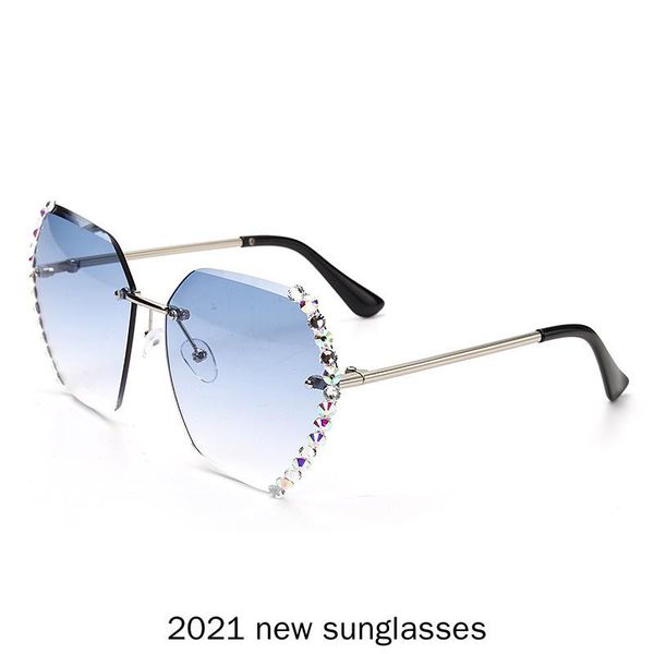 sunglasses fashion rimless luxury rhinestone women 2021 vintage bling crystal diamond sun glasses shades for uv400 nx, White;black
sunglasses fashion rimless luxury rhinestone women 2021 vintage bling crystal diamond sun glasses shades for uv400 nx, White;black