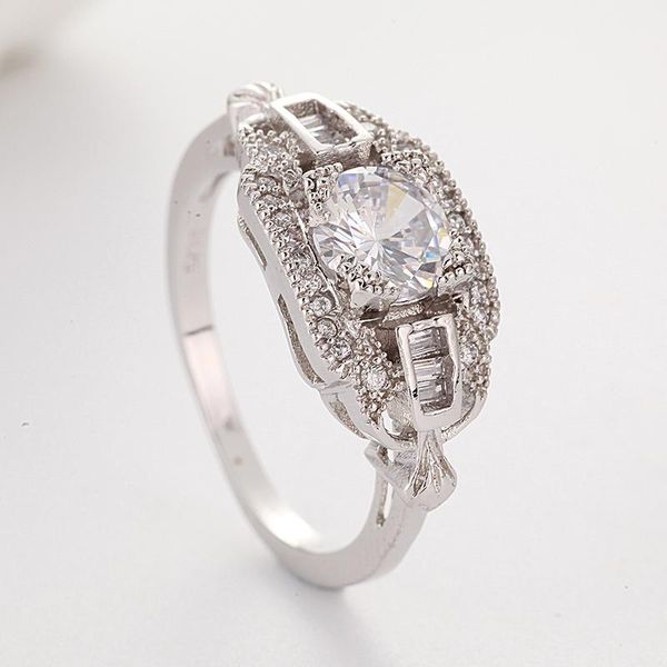 cluster rings temperament princess simulation stone ring classic lady crystal wedding for women engagement party gift, Golden;silver
cluster rings temperament princess simulation stone ring classic lady crystal wedding for women engagement party gift, Golden;silver
