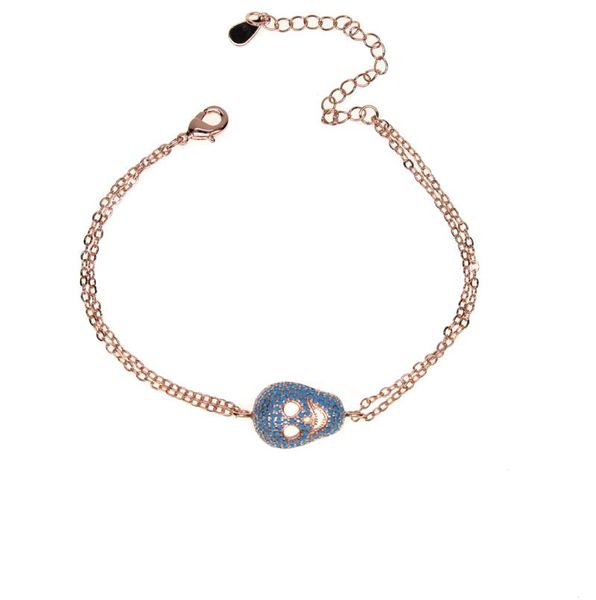 charm bracelets 2021 women fashion face skull classic turquoises pave double link chains adjustable wedding jewelry gift, Golden;silver
charm bracelets 2021 women fashion face skull classic turquoises pave double link chains adjustable wedding jewelry gift, Golden;silver