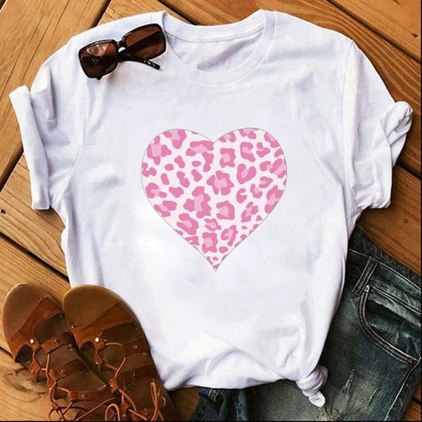 women t womens shirts pink leopard heart short sleeve print clothes ladies shirt graphic female tumblr, White
women t womens shirts pink leopard heart short sleeve print clothes ladies shirt graphic female tumblr, White