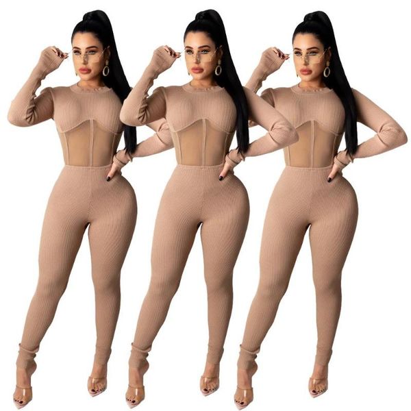 gym clothing autumn and winter fashion women's wear round neck mesh splice threaded long sleeve jumpsuit club outfit, White;black
gym clothing autumn and winter fashion women's wear round neck mesh splice threaded long sleeve jumpsuit club outfit, White;black