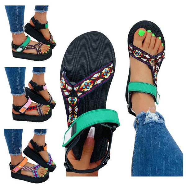 sandals bohemian women's ladies ethnic retro eva beach shoes thick bottom platform wedge flip flops casual sandalias, Black
sandals bohemian women's ladies ethnic retro eva beach shoes thick bottom platform wedge flip flops casual sandalias, Black