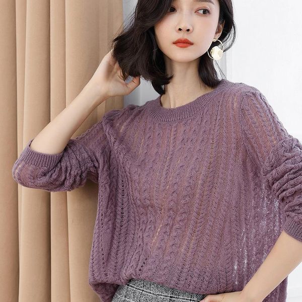 women's sweaters women mohair sweater loose pullover knitted thin knit spring autumn pull casual ladies hollow outer jumper, White;black
women's sweaters women mohair sweater loose pullover knitted thin knit spring autumn pull casual ladies hollow outer jumper, White;black