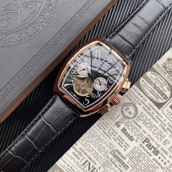 wristwatches 2021 five needles automatic mechanical wrist watch fashion fm tourbillon chronograph multifunction business men, Slivery;brown
wristwatches 2021 five needles automatic mechanical wrist watch fashion fm tourbillon chronograph multifunction business men, Slivery;brown