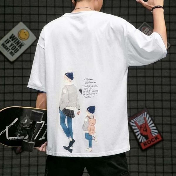 men's t-shirts t shirt summer inschao brand short korean student loose t-shirt half round neck versatile sleeve 5pqz, White;black
men's t-shirts t shirt summer inschao brand short korean student loose t-shirt half round neck versatile sleeve 5pqz, White;black