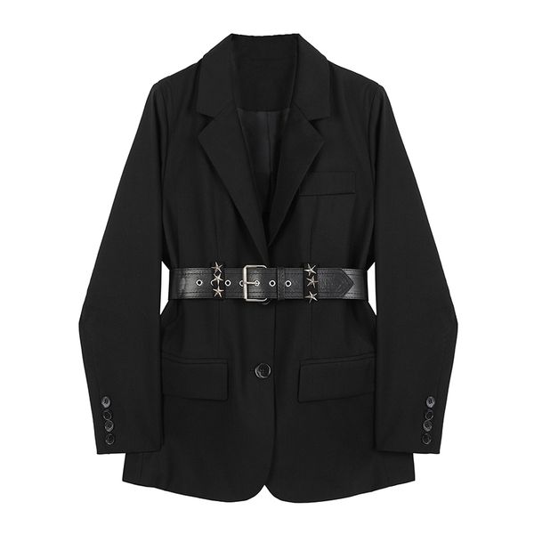 autumn blazer women jackets with belt vintage casual fall long sleeve female blazers coat fashion solid black suits outwear 210417, White;black
autumn blazer women jackets with belt vintage casual fall long sleeve female blazers coat fashion solid black suits outwear 210417, White;black