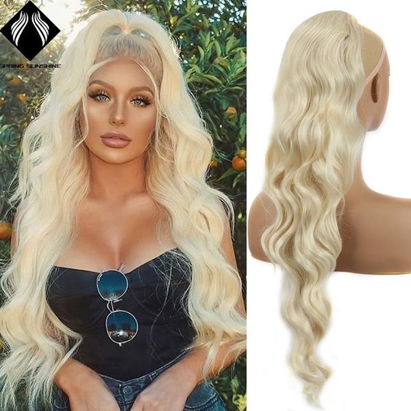 synthetic wigs long body wavy drawstring ponytail for women 613 black brown red golden fake hair
synthetic wigs long body wavy drawstring ponytail for women 613 black brown red golden fake hair