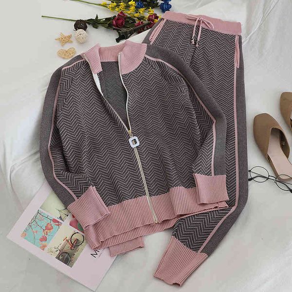women's tracksuits autumn winter fashion zipper stand collar + lace up harem pants knitted sports two piece set q2xk, Gray
women's tracksuits autumn winter fashion zipper stand collar + lace up harem pants knitted sports two piece set q2xk, Gray