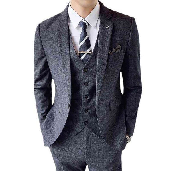 men's suits & blazers jacket + vest pants / boutique fashion plaid casual business suit high-end social formal 3-piece set groom weddin, White;black
men's suits & blazers jacket + vest pants / boutique fashion plaid casual business suit high-end social formal 3-piece set groom weddin, White;black