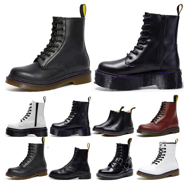 men women martin boots luxurys designers winter snow shoes ankle half black white burgundy green mens fashion platform motorcycle boot buckl, White;red
men women martin boots luxurys designers winter snow shoes ankle half black white burgundy green mens fashion platform motorcycle boot buckl, White;red