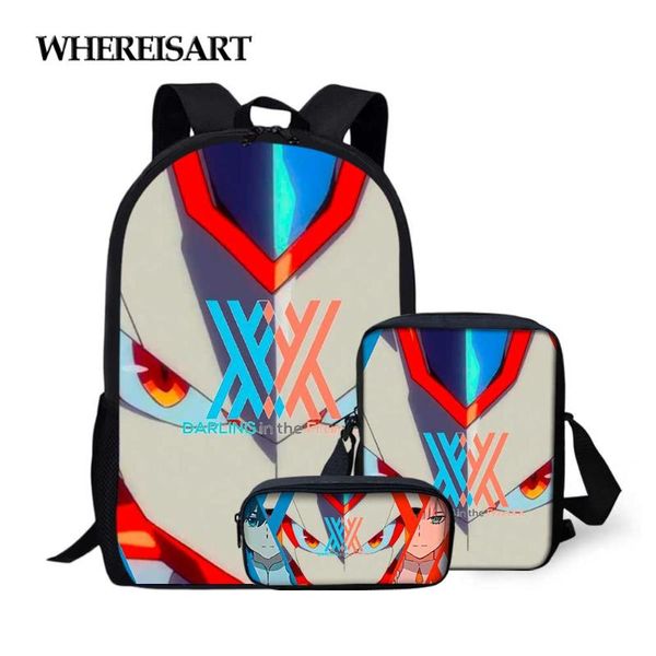school bags whereisart children bag for teenage boys kids 3pcs/set darling in the franxx print satchel backpack mochila escolar mujer
school bags whereisart children bag for teenage boys kids 3pcs/set darling in the franxx print satchel backpack mochila escolar mujer