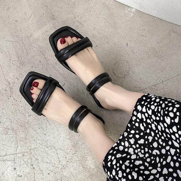 sandals ladies shoes summer women's heels anti-skid two weare girls flat fashion outside pu basic slipper slides scanda, Black
sandals ladies shoes summer women's heels anti-skid two weare girls flat fashion outside pu basic slipper slides scanda, Black