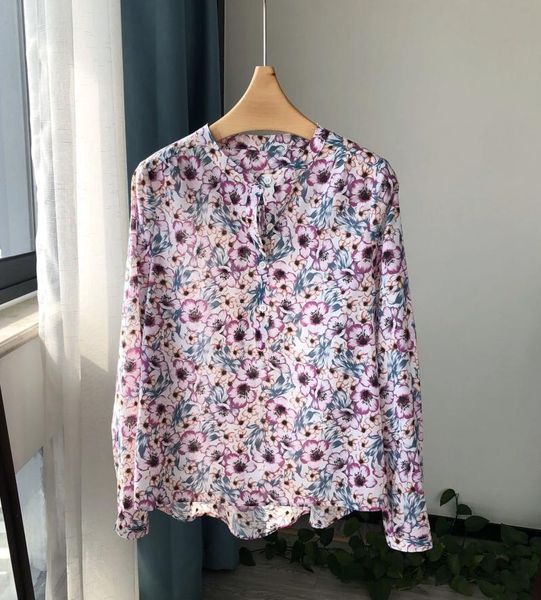 women's blouses & shirts women shirt printed exquisite morning glory cotton long sleeve blouse, White
women's blouses & shirts women shirt printed exquisite morning glory cotton long sleeve blouse, White