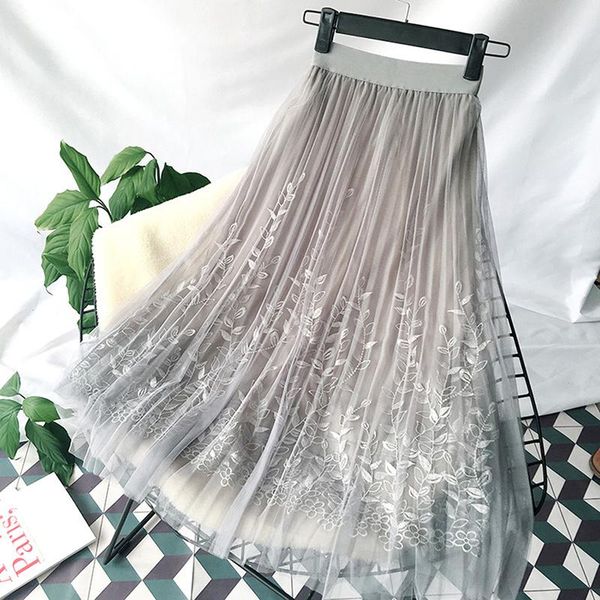 autumn winter vintage skirts womens elastic high waist tulle mesh skirt long pleated tutu female fashion, Black
autumn winter vintage skirts womens elastic high waist tulle mesh skirt long pleated tutu female fashion, Black