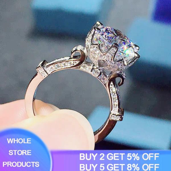 cluster rings yanhui 100% original 925 sterling silver crown gift for women exquisite 1 lab diamond ring jewelry jz001, Golden;silver
cluster rings yanhui 100% original 925 sterling silver crown gift for women exquisite 1 lab diamond ring jewelry jz001, Golden;silver