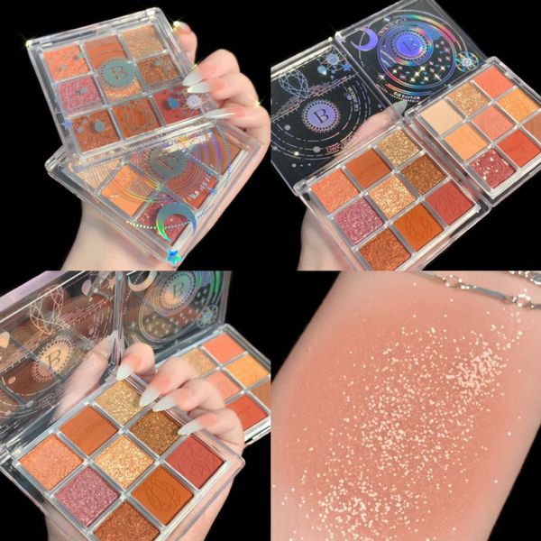 nine color eyeshadow plate, durable, easy to color, waterproof, orange, repair, high gloss, eye shadow, new eyeshadow.
nine color eyeshadow plate, durable, easy to color, waterproof, orange, repair, high gloss, eye shadow, new eyeshadow.