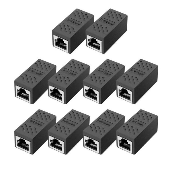 pastall rj45 coupler, in line coupler cat7/cat6/cat5e ethernet cable extender adapter female to (10 pack black) computer cables & connectors
pastall rj45 coupler, in line coupler cat7/cat6/cat5e ethernet cable extender adapter female to (10 pack black) computer cables & connectors