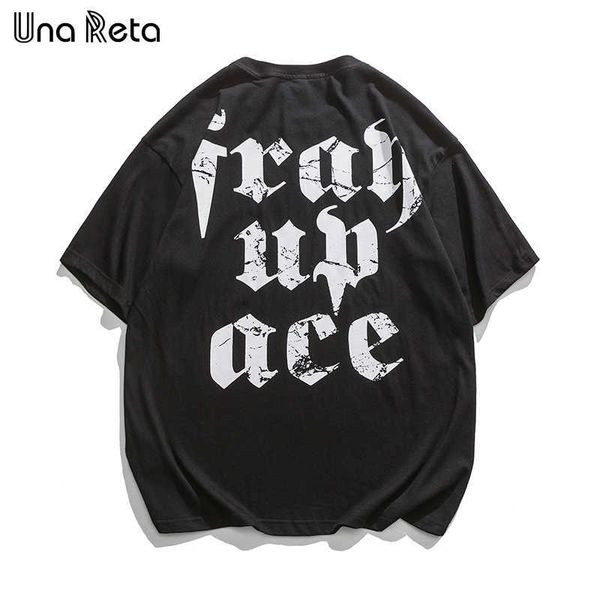 una reta summer t-shirt men casual short sleeve women's crop hip hop letter print couple oversized 210629, White;black
una reta summer t-shirt men casual short sleeve women's crop hip hop letter print couple oversized 210629, White;black