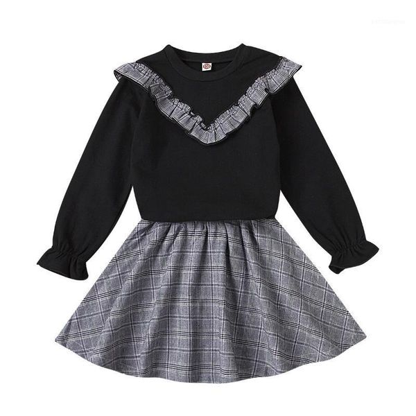 girls spring autumn clothes set long sleeve shirt plaid skirt 2 pcs clothing suit dresses for 2-6 years sets1, White
girls spring autumn clothes set long sleeve shirt plaid skirt 2 pcs clothing suit dresses for 2-6 years sets1, White