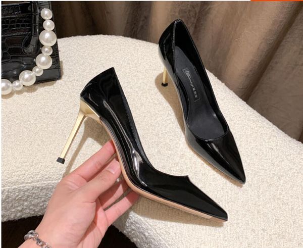 dress shoes fashion mixed colors women's pumps est summer autumn 8cm high heels wedding party woman office, Black
dress shoes fashion mixed colors women's pumps est summer autumn 8cm high heels wedding party woman office, Black