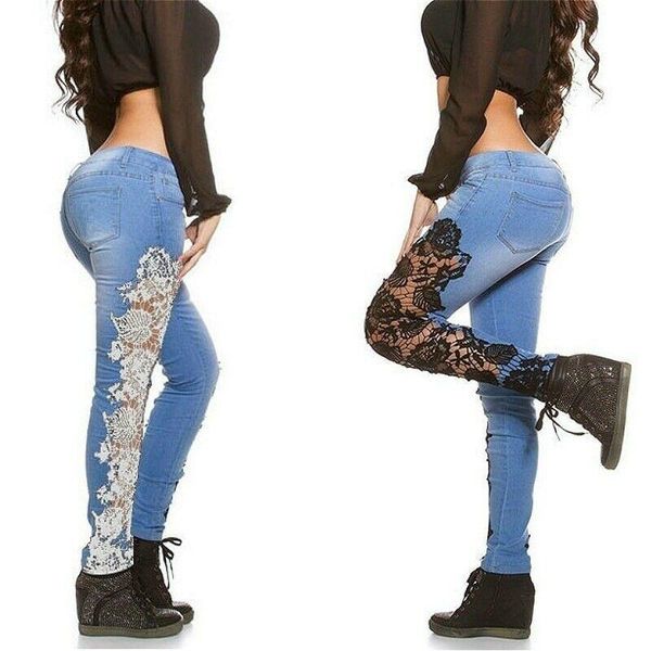 women's jeans women skinny denim pants trouser floral lace hollow out crochet casual slim fit 2021, Blue
women's jeans women skinny denim pants trouser floral lace hollow out crochet casual slim fit 2021, Blue