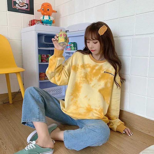 women's hoodies & sweatshirts zsiibo 2021 women winter tie dye printing loose casual long sleeve basic hip hop female clothes directshi, Black
women's hoodies & sweatshirts zsiibo 2021 women winter tie dye printing loose casual long sleeve basic hip hop female clothes directshi, Black