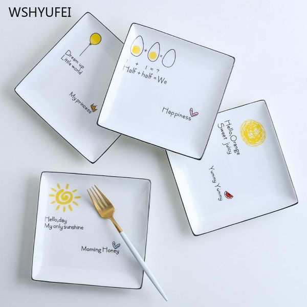 dishes & plates direct selling plate ceramic creative square home breakfast fruit cake snack western steak storage decorative
dishes & plates direct selling plate ceramic creative square home breakfast fruit cake snack western steak storage decorative