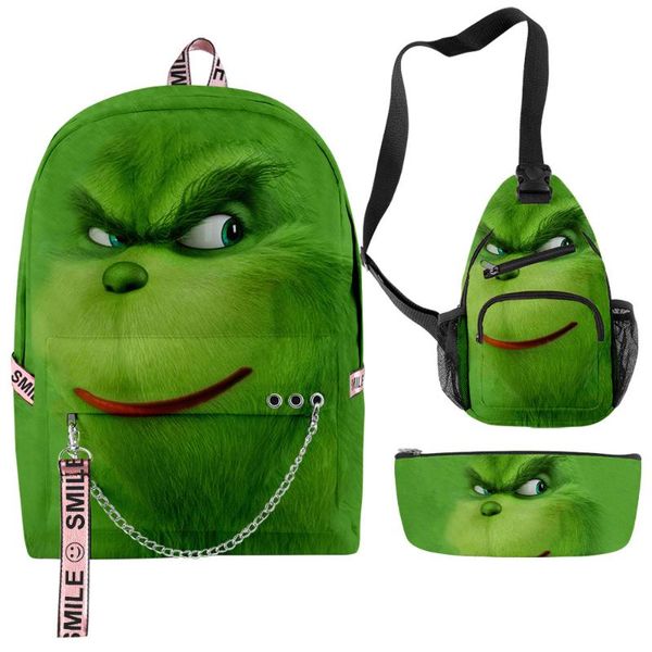 backpack 3pcs/set green fur monster 3d children teenager boys girls schoolbag women men oxford waterproof lapbag
backpack 3pcs/set green fur monster 3d children teenager boys girls schoolbag women men oxford waterproof lapbag