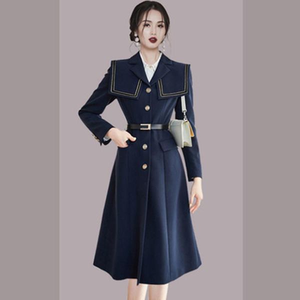 women's trench coats winter temperament windbreaker coat women elegant lapel a-line office casual spring female outerwear vestidos, Tan;black
women's trench coats winter temperament windbreaker coat women elegant lapel a-line office casual spring female outerwear vestidos, Tan;black