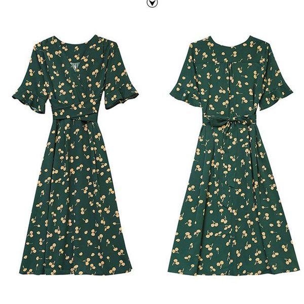 forest super fairy chiffon dress temperament v-neck mid-length bellflower tea break skirt jxmyy 210412, Black;gray
forest super fairy chiffon dress temperament v-neck mid-length bellflower tea break skirt jxmyy 210412, Black;gray
