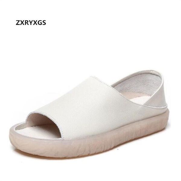 summer fish mouth wild full real leather sandals women shoes flat non-slip soft comfort two wear casual, Black
summer fish mouth wild full real leather sandals women shoes flat non-slip soft comfort two wear casual, Black