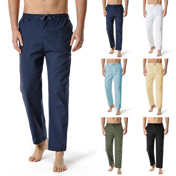 cotton linen pants women high waist drawstring fitness running sweatpants with two side pocket workout sport joggers trousers yoga outfit
cotton linen pants women high waist drawstring fitness running sweatpants with two side pocket workout sport joggers trousers yoga outfit