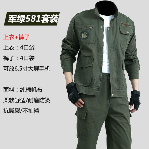men's tracksuits army green cotton welding clothing wear-resistant and anti-scalding work clothes suit construction site auto repair to, Gray
men's tracksuits army green cotton welding clothing wear-resistant and anti-scalding work clothes suit construction site auto repair to, Gray
