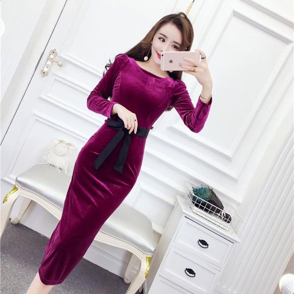 casual dresses ladies elegant dress women slim hip thickening velvet one-piece, Black;gray
casual dresses ladies elegant dress women slim hip thickening velvet one-piece, Black;gray