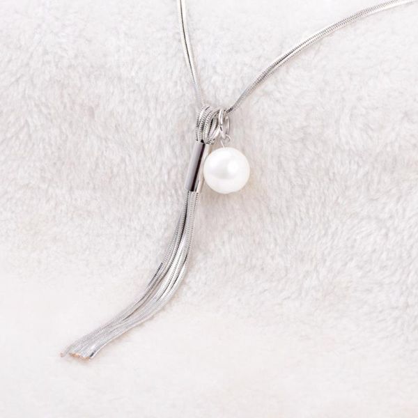 pendant necklaces fashion women sweater chain long tassel with pearl necklace trendy style for statement jewelry wholesale 2021, Silver
pendant necklaces fashion women sweater chain long tassel with pearl necklace trendy style for statement jewelry wholesale 2021, Silver