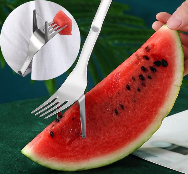 forks stainless steel multi-function fruit fork 2-in-1 watermelon creative portable cake dessert cutting tableware
forks stainless steel multi-function fruit fork 2-in-1 watermelon creative portable cake dessert cutting tableware