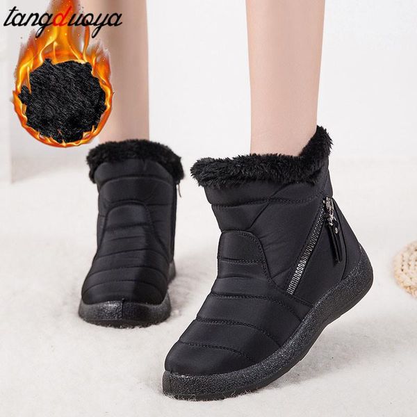 boots snow women's non-slip women winter fur warm ankle for down waterproof booties botas mujer 40 41 42, Black
boots snow women's non-slip women winter fur warm ankle for down waterproof booties botas mujer 40 41 42, Black