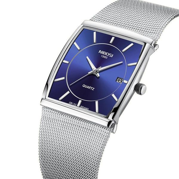 wristwatches qzywjia men's business clock quartz waterproof mesh band watch chronograph calendar square stainless steel, Slivery;brown
wristwatches qzywjia men's business clock quartz waterproof mesh band watch chronograph calendar square stainless steel, Slivery;brown