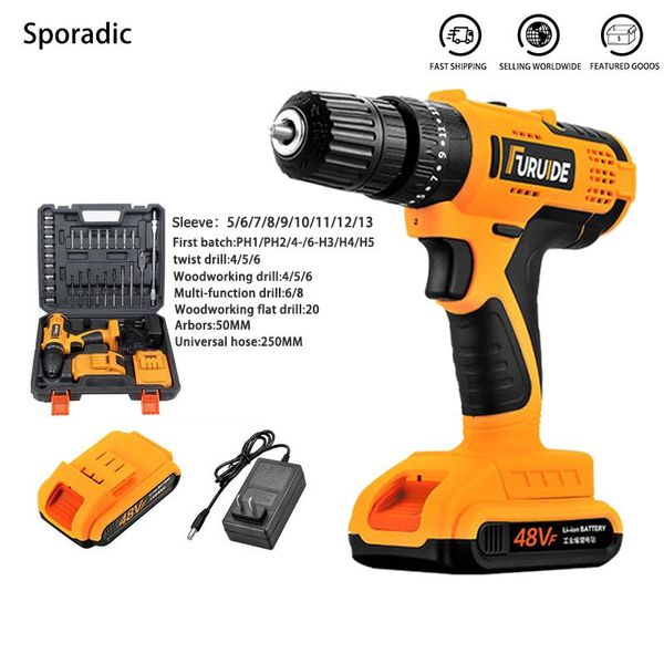 professiona electric drills 48v cordless impact drill brushless variable speed screwdrivers set for tile wood drilling power tools
professiona electric drills 48v cordless impact drill brushless variable speed screwdrivers set for tile wood drilling power tools