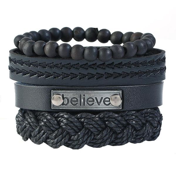bangle jessingshow 4 pcs/set black believe bracelets for men adjustable length bohemia holiday male punk style jewelry
bangle jessingshow 4 pcs/set black believe bracelets for men adjustable length bohemia holiday male punk style jewelry