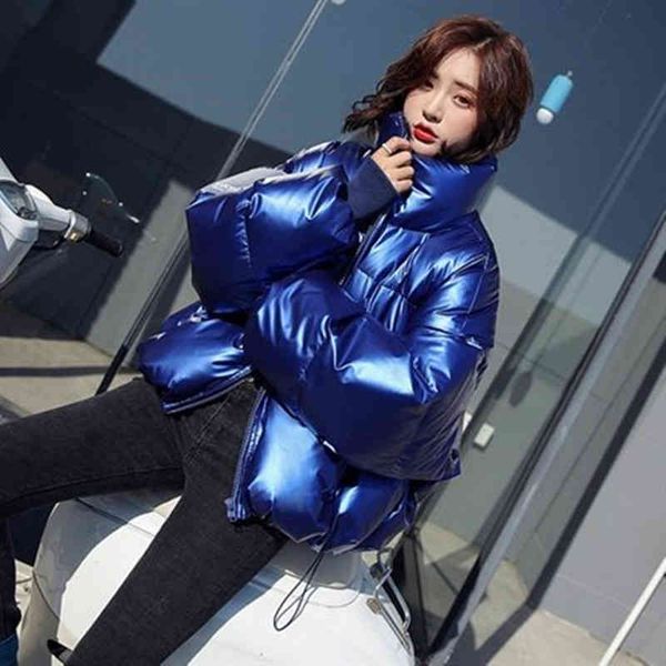 women's parkas down ladies jacket 2021 autumn winter short student loose stand collar bright face white duck bread, Black
women's parkas down ladies jacket 2021 autumn winter short student loose stand collar bright face white duck bread, Black