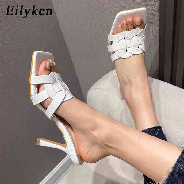 eilyken new narrow band slippers heel shoes woman sandals square open toe party high heels women shoes size 40 41 c0410, Black
eilyken new narrow band slippers heel shoes woman sandals square open toe party high heels women shoes size 40 41 c0410, Black