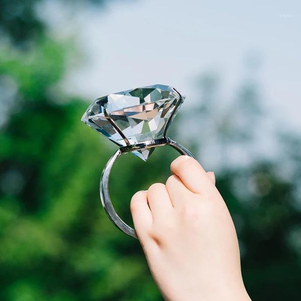 decorative objects & figurines wedding decoration 8cm crystal glass large diamond ring romantic proposal marriage props home ornaments party
decorative objects & figurines wedding decoration 8cm crystal glass large diamond ring romantic proposal marriage props home ornaments party