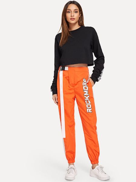 new fall 2021 corset dance pants casual pants, Black;white
new fall 2021 corset dance pants casual pants, Black;white