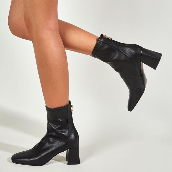 boots lapolaka female party square heel toe high ankle zipper autumn office lady booties cosy women shoes, Black
boots lapolaka female party square heel toe high ankle zipper autumn office lady booties cosy women shoes, Black
