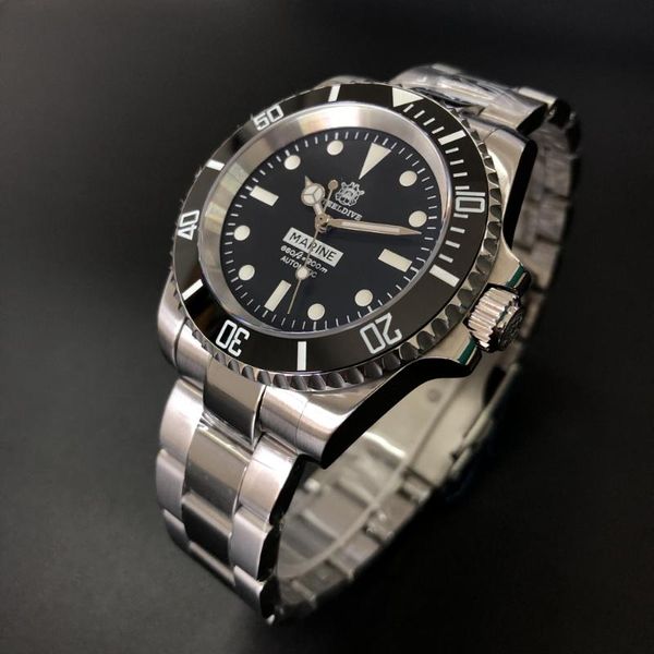 200m water resistance men's dive watch 41mm black dial sapphire nh35 automatic movement bgw9 luminous marks wristwatches, Slivery;brown
200m water resistance men's dive watch 41mm black dial sapphire nh35 automatic movement bgw9 luminous marks wristwatches, Slivery;brown