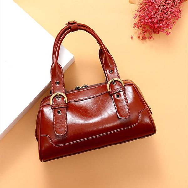 shoulder bags women fashion oil wax leather handle bag underarm retro elegant baguette office daily
shoulder bags women fashion oil wax leather handle bag underarm retro elegant baguette office daily