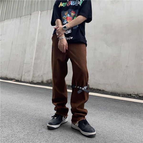 men's jeans cross embrodiery ripped streetwear casual denim trousers mens and womens retro harajuku oversize hip hop loose pants, Blue
men's jeans cross embrodiery ripped streetwear casual denim trousers mens and womens retro harajuku oversize hip hop loose pants, Blue