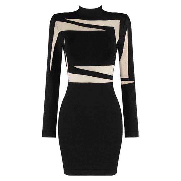 autumn bandage dress women summer elegant party club celebrity black white long sleeve ladies clothes bodycon dresses 210515, Black;gray
autumn bandage dress women summer elegant party club celebrity black white long sleeve ladies clothes bodycon dresses 210515, Black;gray