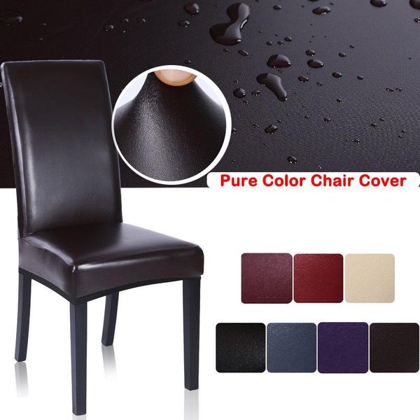 chair covers pure color cover waterproof dining seat el banquet protector pu leather fabric material
chair covers pure color cover waterproof dining seat el banquet protector pu leather fabric material